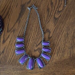 Purple Statement Necklace